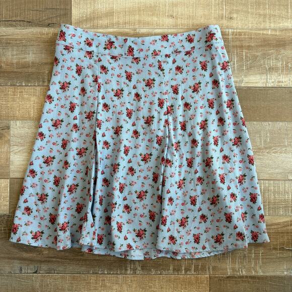 Reformation Dresses & Skirts - Reformation Flounce Skirt in Blue Floral Petunia Size 4